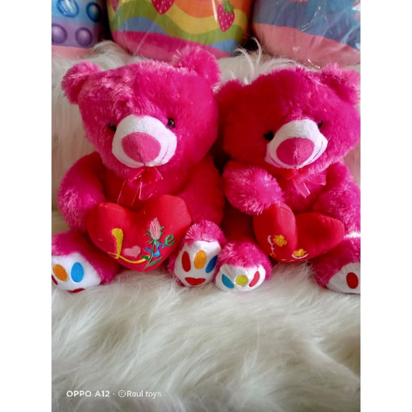 Boneka BEAR LOVE pink lucuuuuu