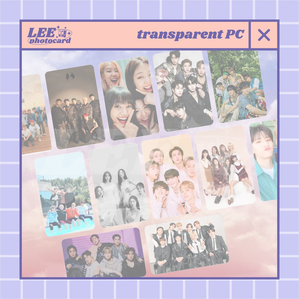 TRAP - Cetak Print Clear Photocard Transparan Transparent PC Custom Freebies Greeting