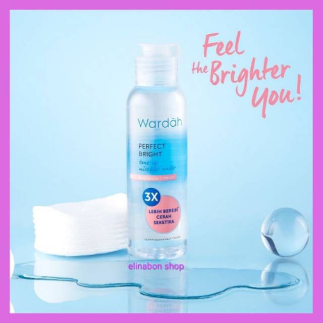 Wardah perfect bright tone up micellar water