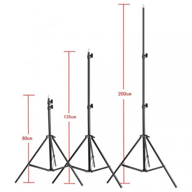 Stand Tripod 3 Section 200cm  Portable Lighting / Thermometer Dinding