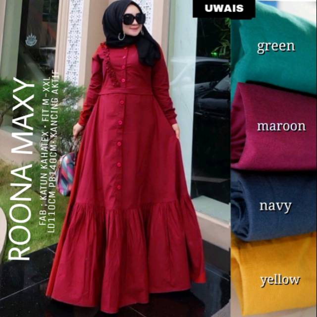 Gamis Syari Roona Maxy Busui by Uwais