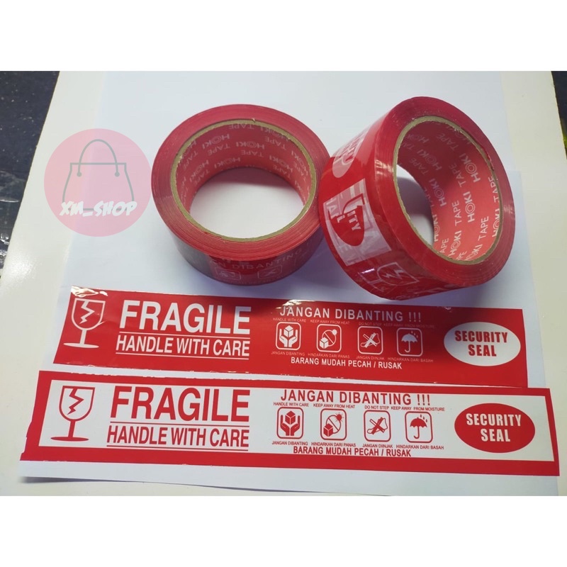 LAKBAN FRAGILE HANDLE WITH CARE 45MM*72YARD LAKBAN FRAGILE