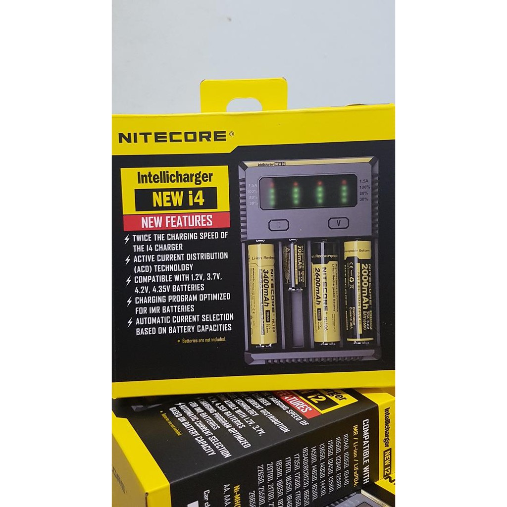 ♥ Nitecore New I4 BERGARANSI, Charger Nitecore New I4, Nitecore I4 ✲