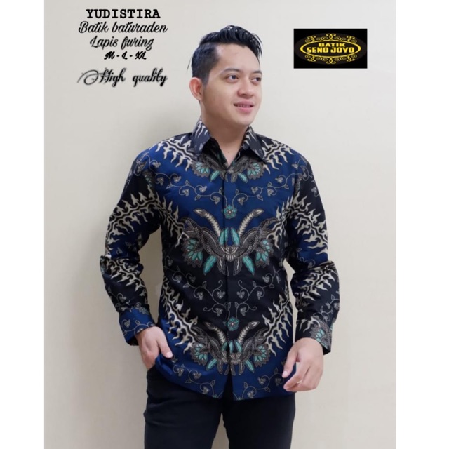 Kemeja Batik YUDISTIRA Katun Baturaden Halus Full Furing