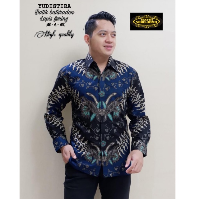 Kemeja Batik YUDISTIRA Katun Baturaden Halus Full Furing