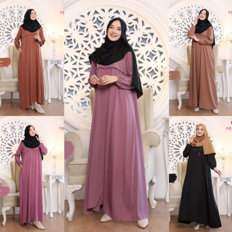 GAMIS RAYON TWILL SELARAS DRESS BY NAYMA HIJAB