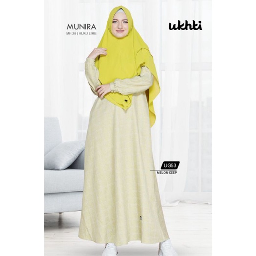 GAMIS UG53 UKHTI JILBAB MUNIRA KHIMAR GAMIS KOTAK