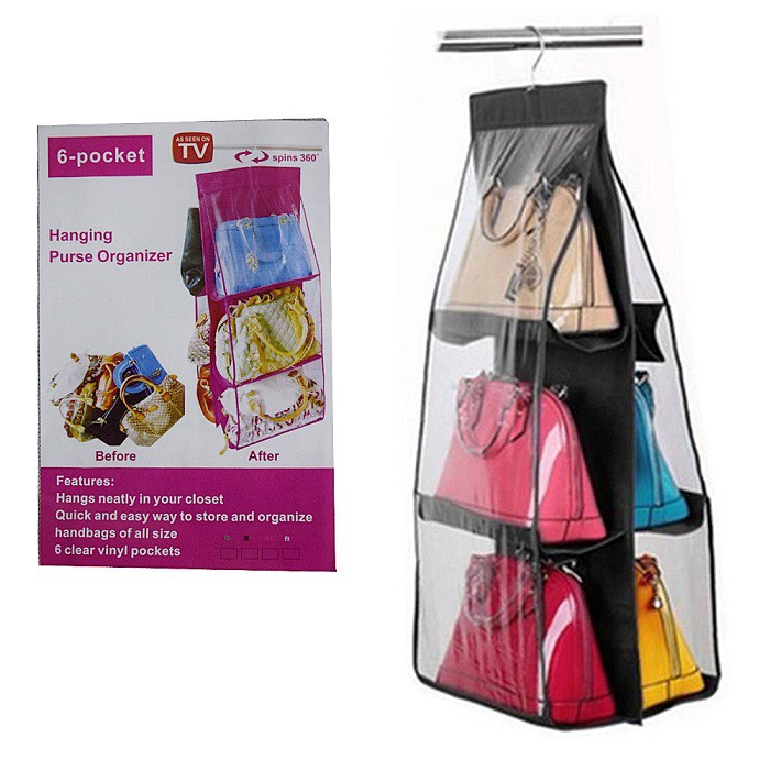 Hanging Bag Organizer - Rak Gantung Tas Anti Debu