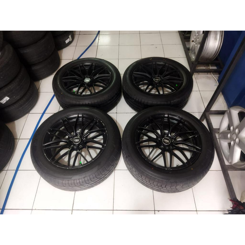 velg mobil bekas hsr forget ring 18 pcd 5x114,3 plus ban 235 55 r18