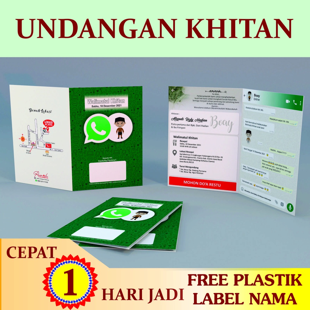 UNDANGAN KHITAN DAN PERNIKAHAN UNIK