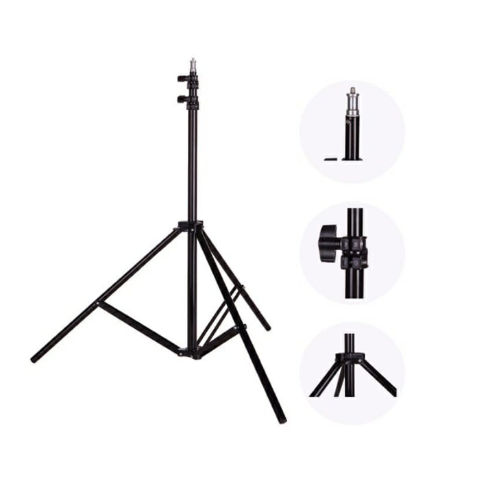 Tripod Handphone 2 Meter Besi Plus Mini ball head Free Holder Hp Free Tomsis Remote Bluetooth Free Tas Tripod-5