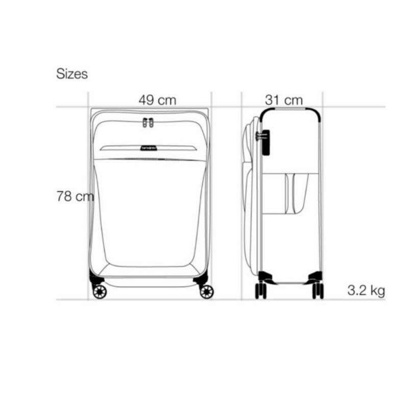 Koper Samsonite Ringan B Lite 4 size 29 inch Large Extra Ringan