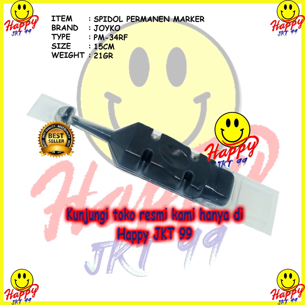 [ HAPPY JKT 99 ] SPIDOL JOYKO PM-34RF PERMANENT PERMANEN (FREE REFILL)