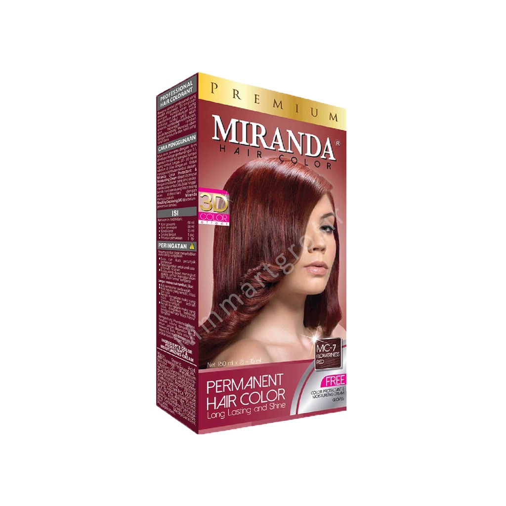 Miranda / Cat Rambut / MC-7 Floweriness Red / 30mlx2 + 10ml