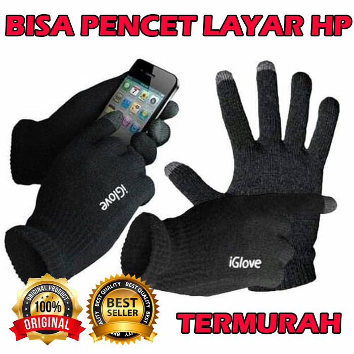 SARUNG TANGAN MOTOR TOUCH SCREEN / SARUNG TANGAN IGLOVE HP MOTOR / I GLOVE