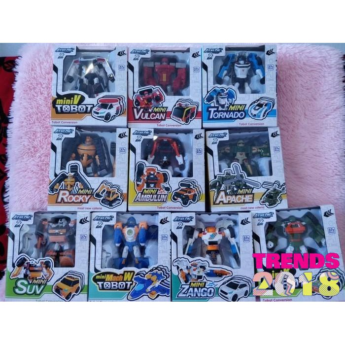 HHo000t Mainan Anak Mini Tobot Athlon 2/Tobot/Mini Tobot Terb4ruuu