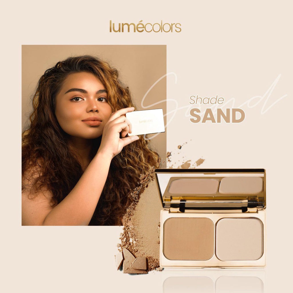 Lumecolors Compact Powder Two Way Cake with Oil Control Bedak Padat Lumecolors Tahan Hingga 16Jam