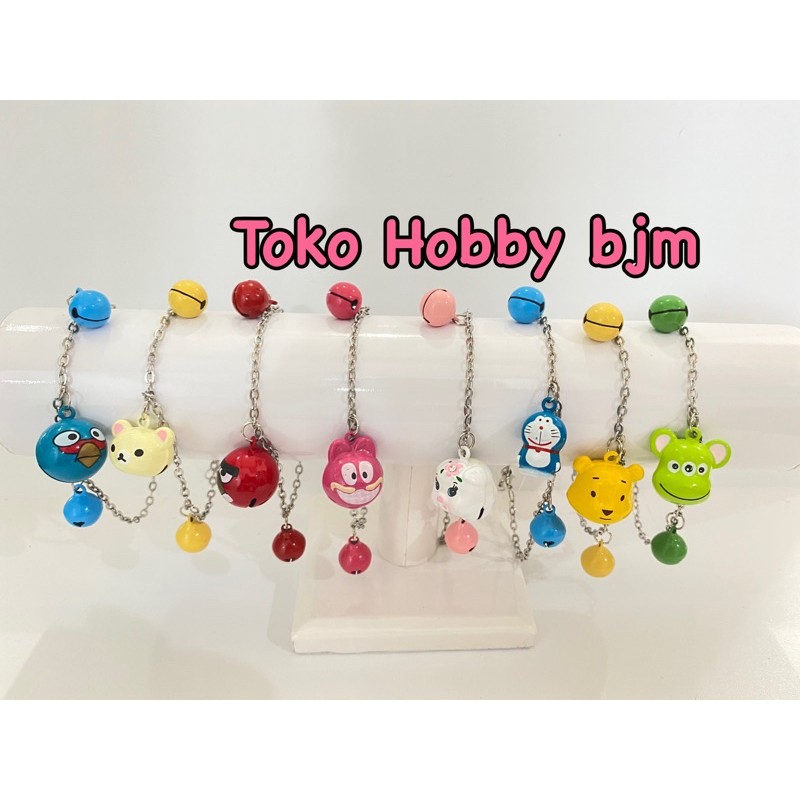 Kalung kucing rantai karakter motif character hewan anjing kelinci tali lonceng bell kartun cartoon