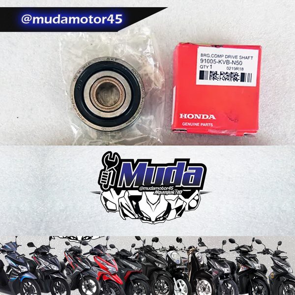 BEARING BAK CVT VARIO BEAT SCOOPY SPACY PCX ADV 110 125 150 160 FI ESP ISS CBS ABS  91005-KVB-N50 91