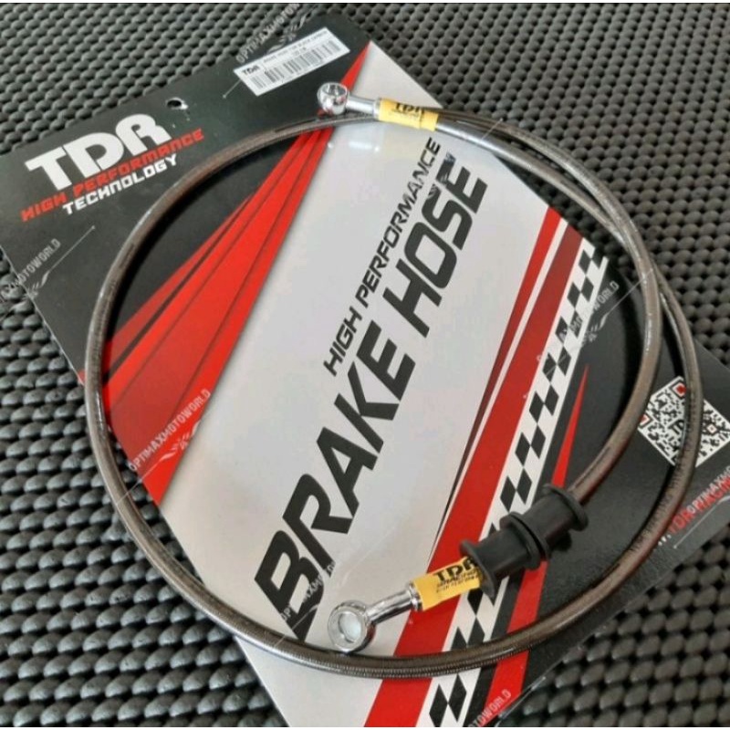 Kabel Rem Depan Super moto Crf150 pnp UK 120cm TDR Original Carbon Hitam/Carbon Selver