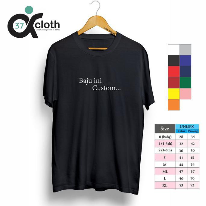 Desain Baju Tulisan Simple Desain Baju