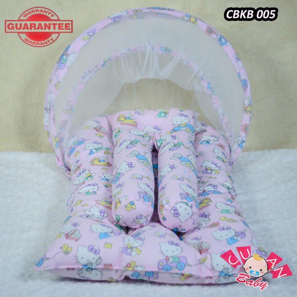 Kasur Bayi Lipat Karakter Lucu Imut Perlengkapan Bayi Baru Lahir Motif Hello Kitty Bonus Tas New