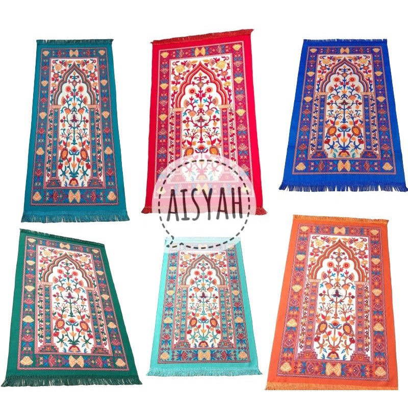 Sajadah muka iran motif kembang
