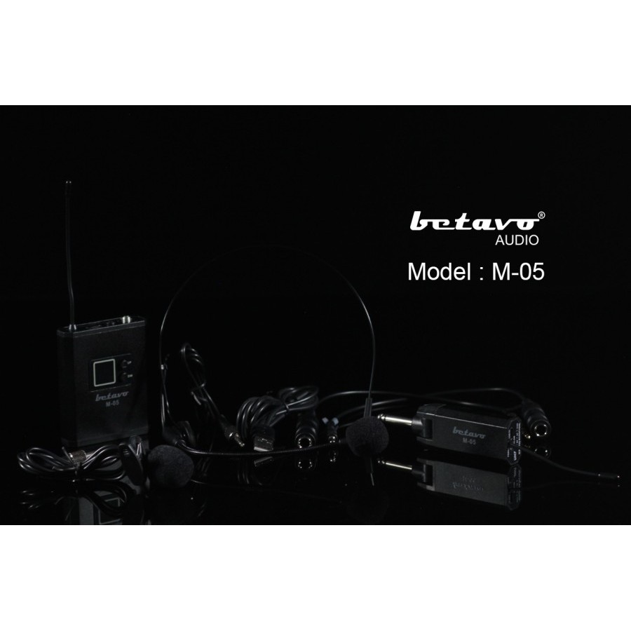 MIC WIRELESS BETAVO M 05 BT PROFESSIONAL MICROPHONE WIRELESS CLIPON