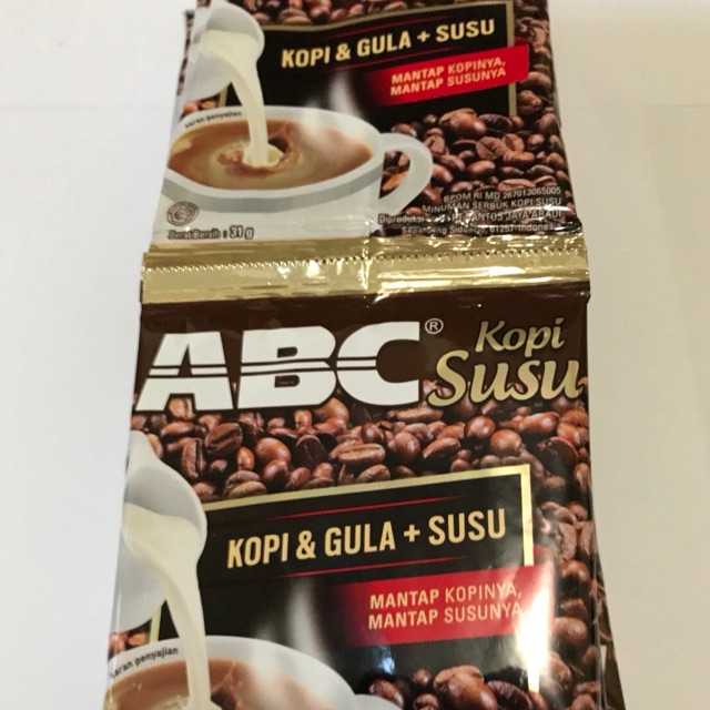 

KOPI ABC SUSU 1 RENCENG 10 SACHET PCS 31gr 31 gr Murah Grosir Dus Bubuk Renteng