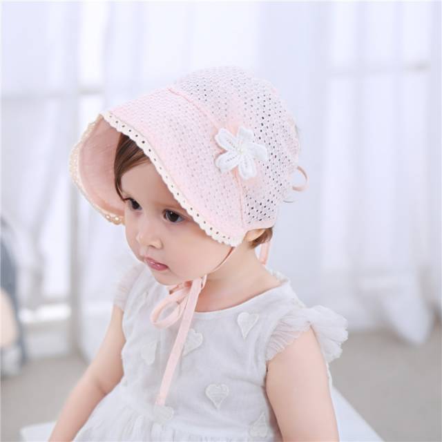 TP16-Topi AIRY Bunga Anak Perempuan