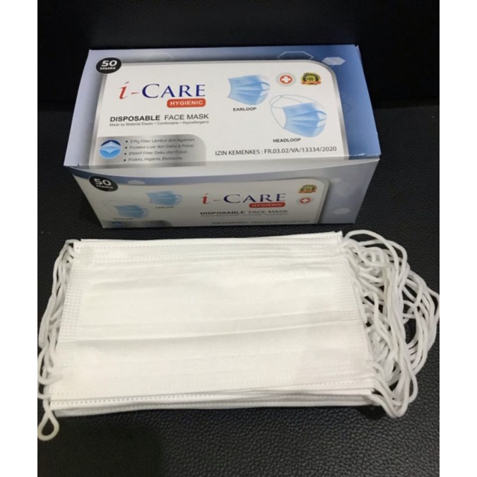 Masker 3 ply i-Care