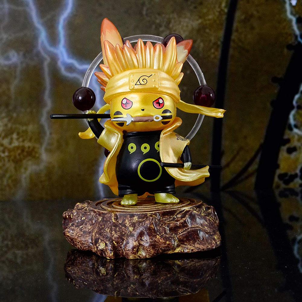 Lanfy Actions Figure Hadiah Ulang Tahun Mainan Anak Sasuke Uchiha Pokemon Anime Model Naruto Figure