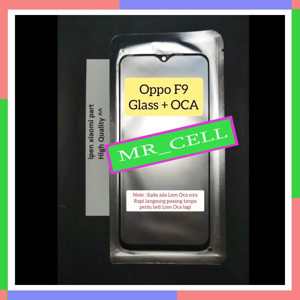 Glass Plus Lem Oca Oppo F9 Kaca Touchscreen LCD Layar Sentuh