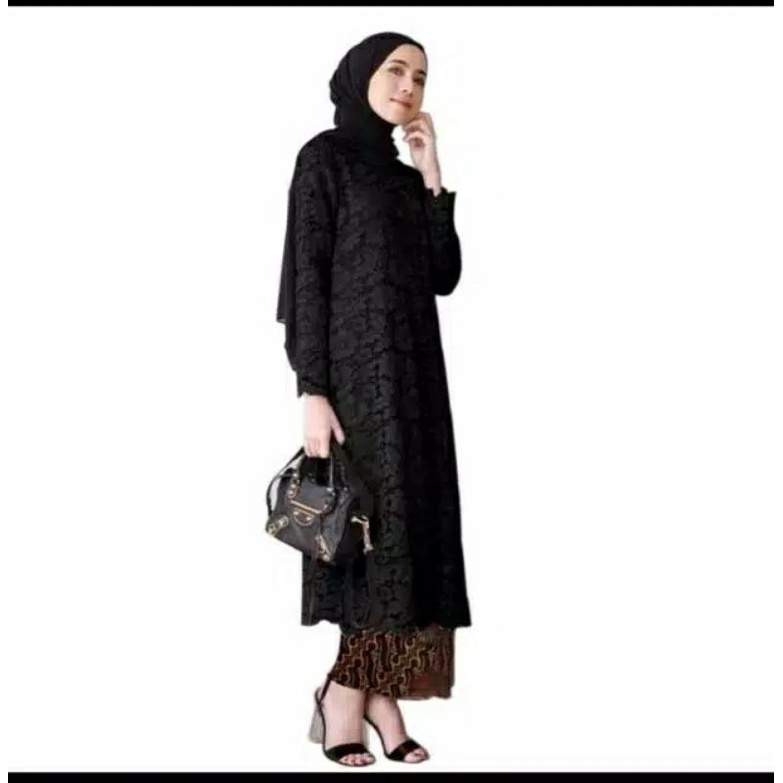 TUNIK BRUKAT MODERN~ KEBAYA BROKAT~ATASAN KEBAYA  BRUKAT MUSLIM