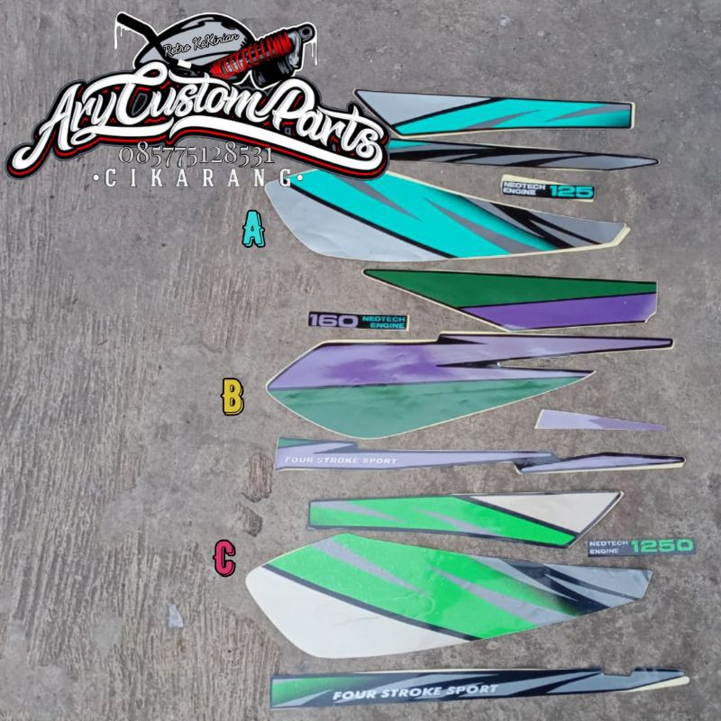 Sticker stiker striping gl pro gl max model original berkualitas