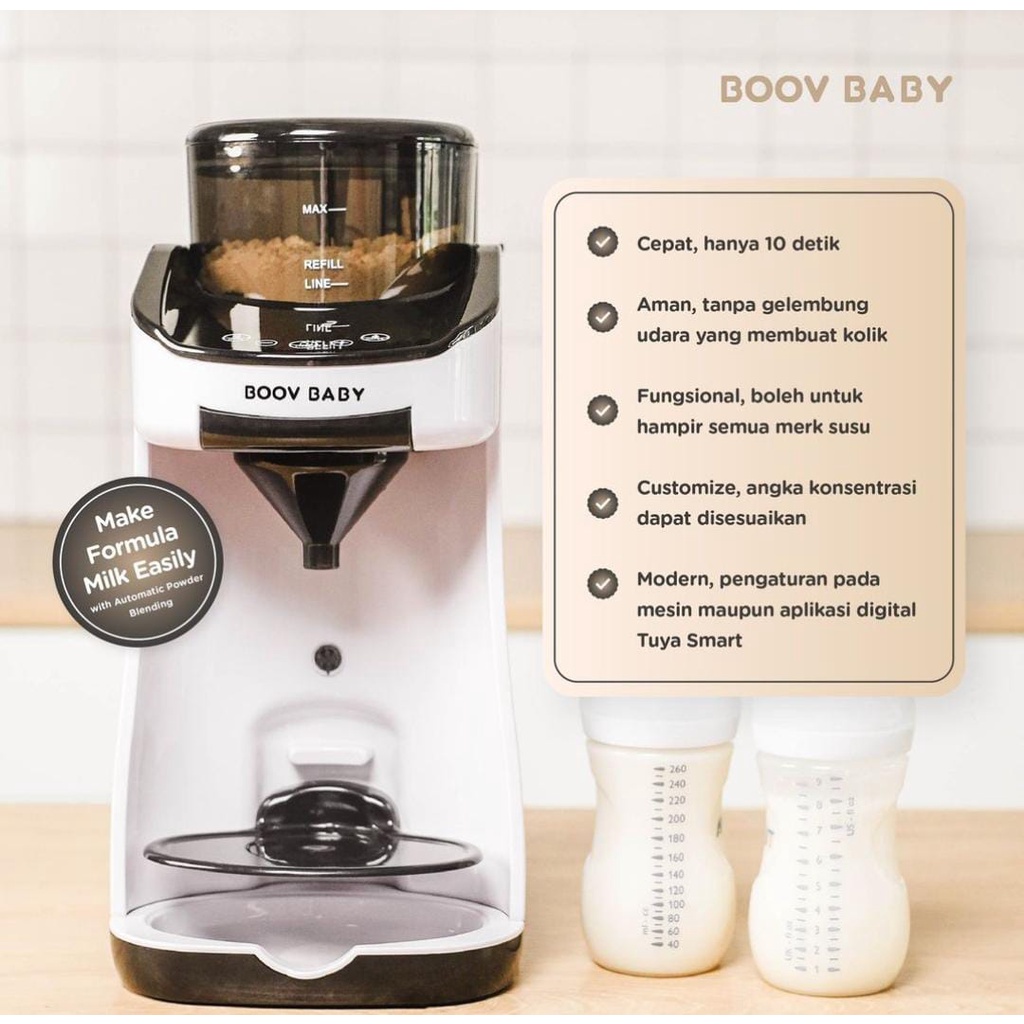 Boov Baby Milk Formula Maker V2 Pro / Mak Mesin Pembuat Susu / BURABI Smart Formula Milk Maker