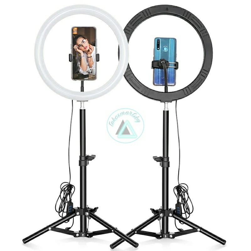 Ring Light 26 cm / 30 cm Lampu TikTok Paket Tripod