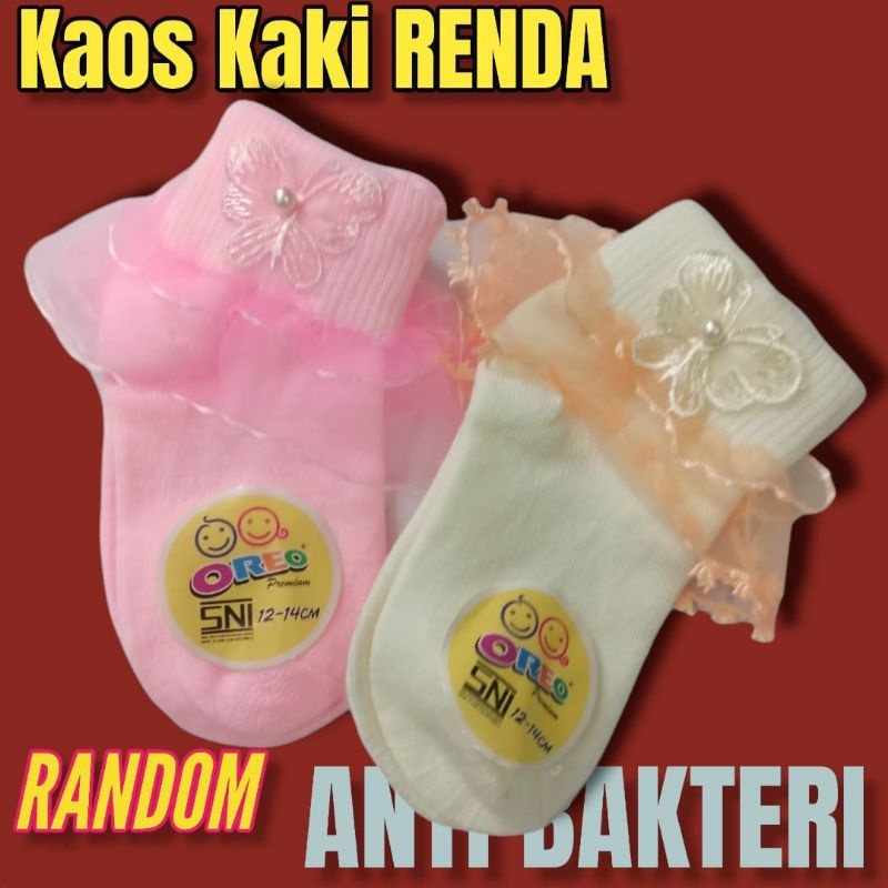 Kaos Kaki Anak Renda/Kaos Kaki Anak/Kaos Kaki Motif Lucu/Kaos Kaki Karakter Lucu
