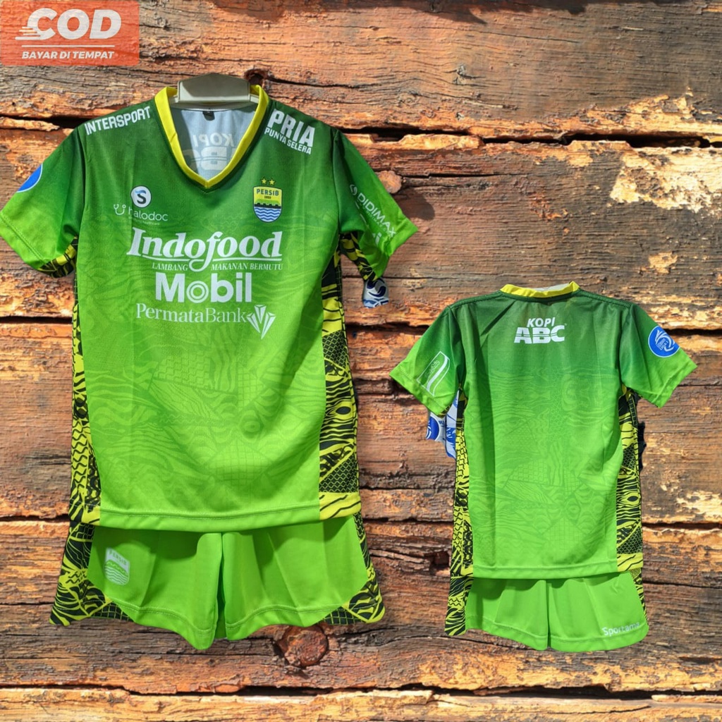 BEST SELLER terbaru baju bola anak setelan kiper teja alternate 3rd 1-12th bs request nama