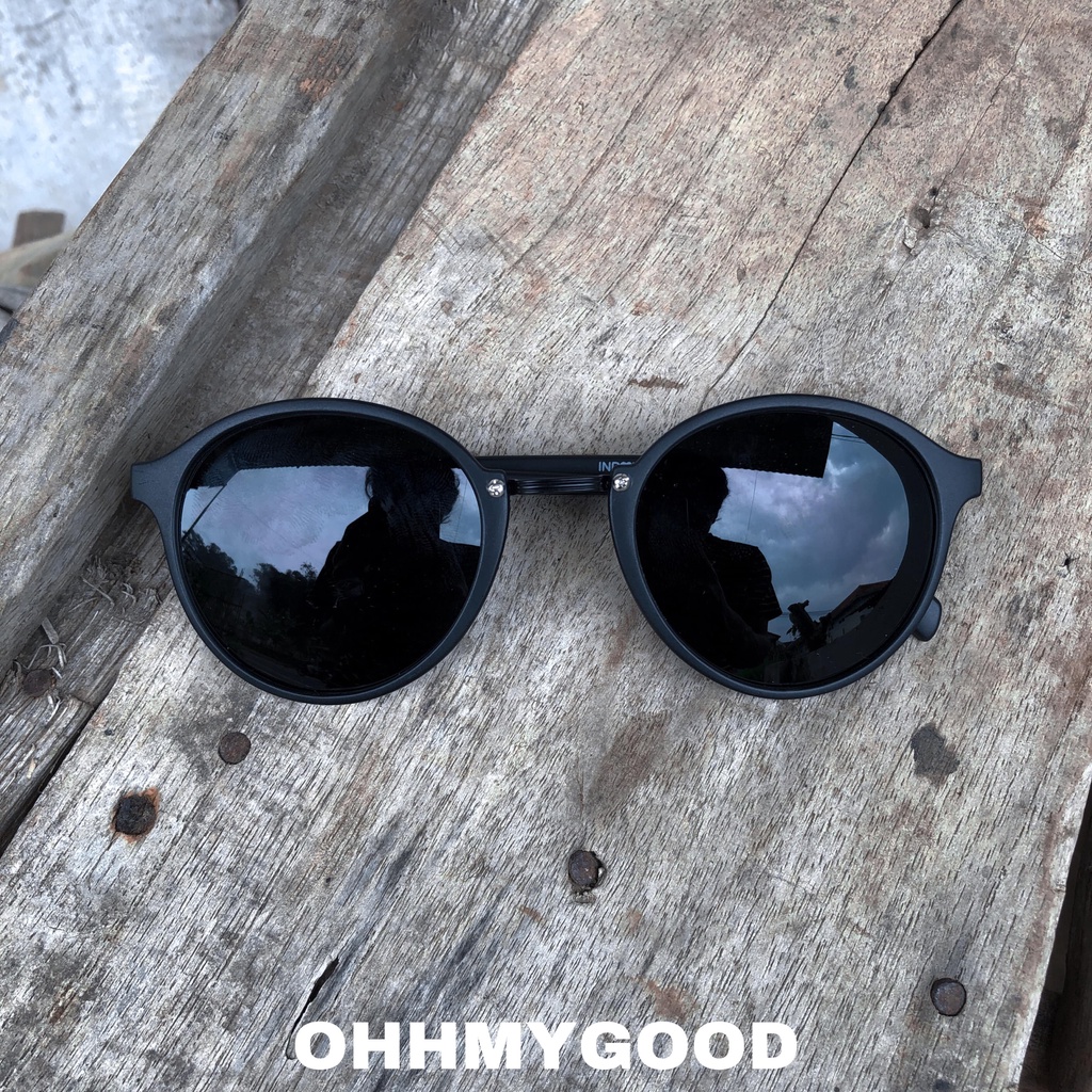 [[COD]] Kacamata Oval Hitam Kacamata Hitam