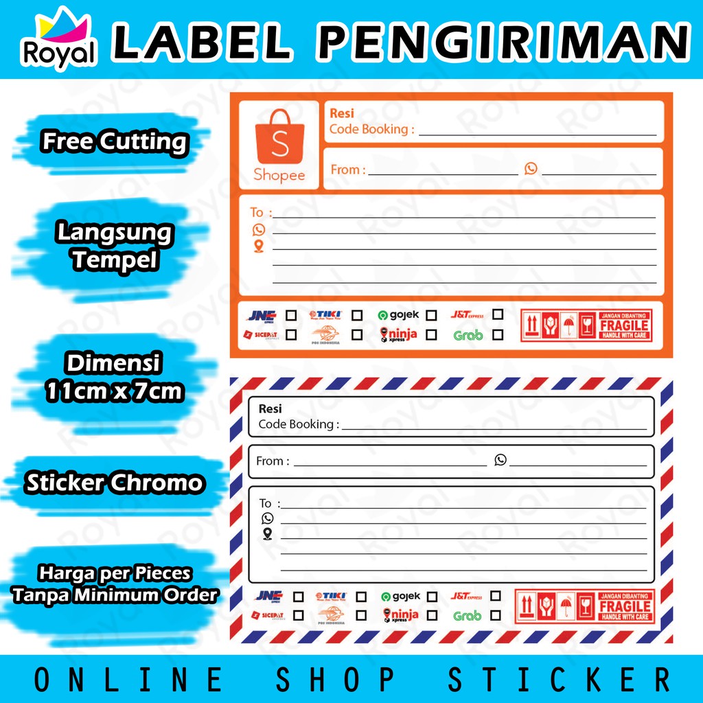 STIKER LABEL PENGIRIMAN OLSHOP/STIKER PENGIRIMAN OLSHOP MURAH/STIKER PENGIRIMAN ONLINE SHOP