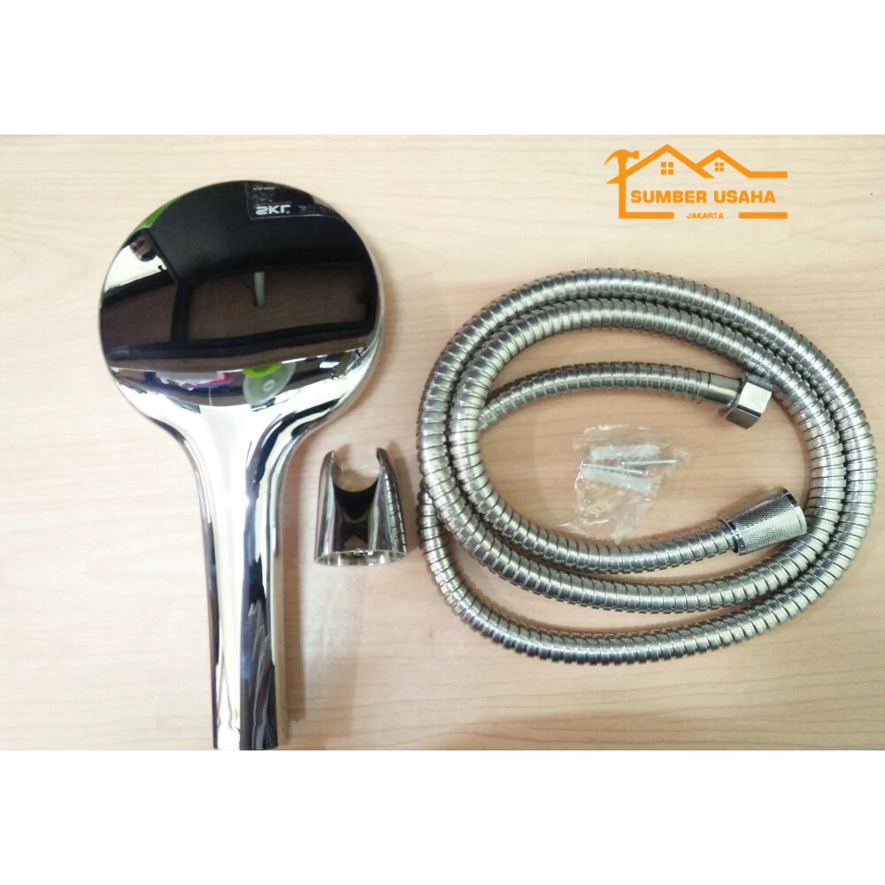 Shower Mandi Hand Sower Set Handshower Tombol Stel Air On/Off SKL 9908 SUJ