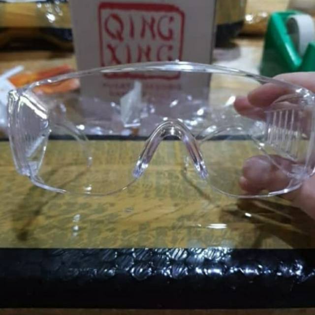 MDN | kacamata safety clear view merk qing xing