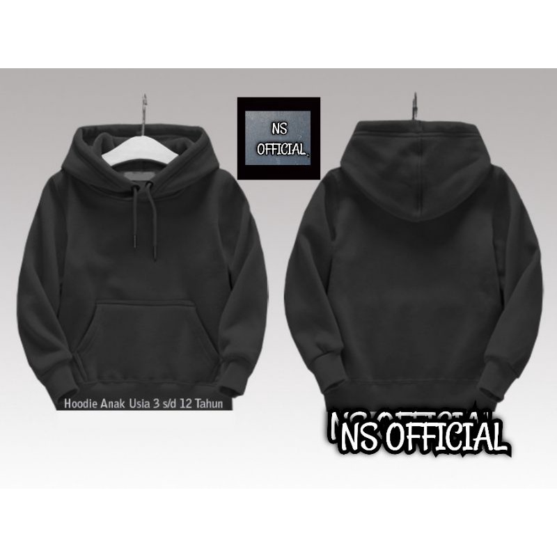 Sweater Anak/HOODIE POLOS/JAKET Anak/Hitam