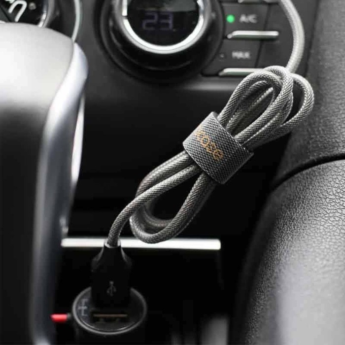 BCASE Rip Cable Management Cord Holder 3 Meter x 1 cm BLACK