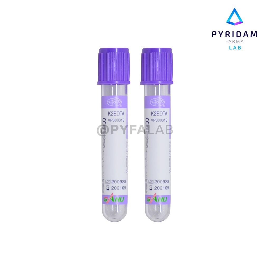 Tabung Darah / Blood Collection Tube 3ml K2 EDTA (100)