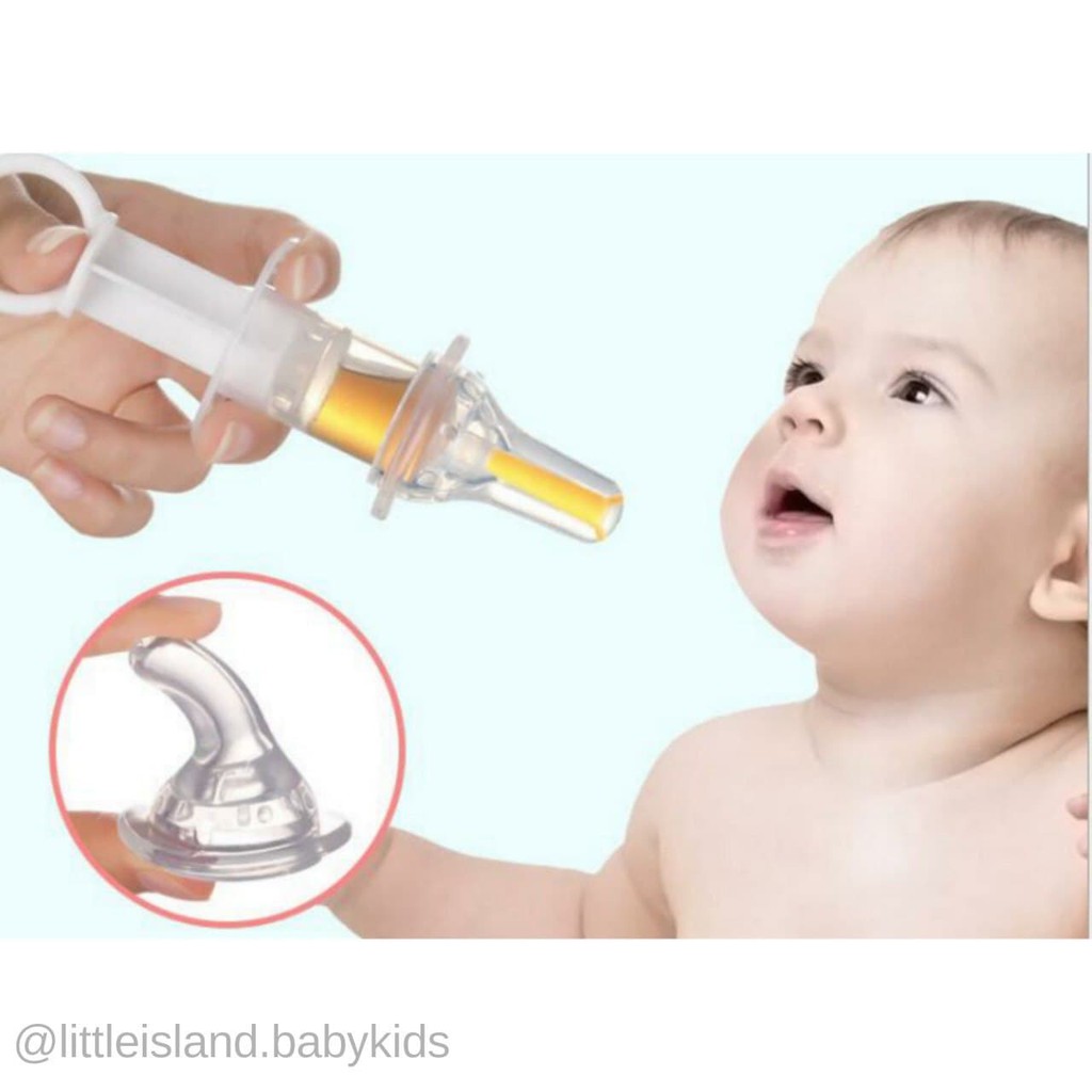 LID067 –Alat Minum Obat Bayi Silikon (Baby Medicine Feeder)
