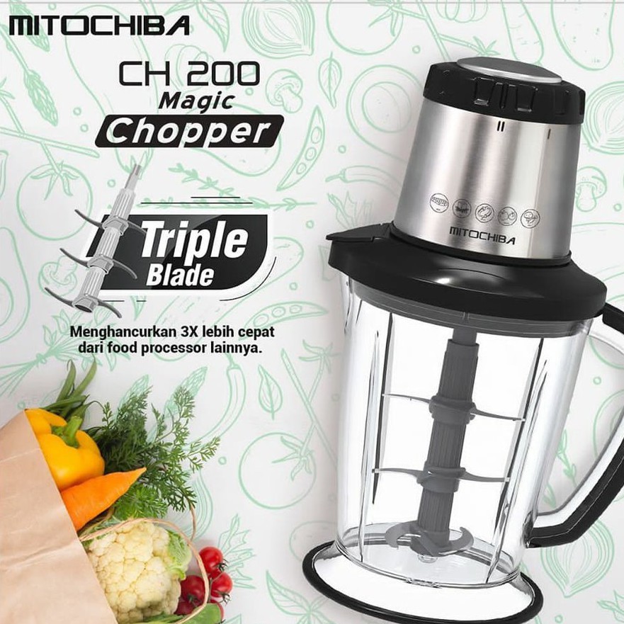 PEMOTONG MAKANAN / BLENDER STAINLESS / MITOCHIBA CH-200 Magic Chopper