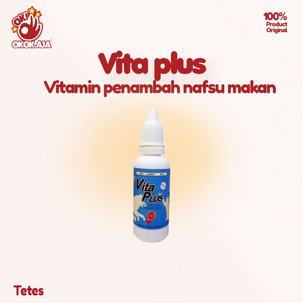 Vitamin penambah nafsu makan dan imun Kucing VITA PLUS DROP