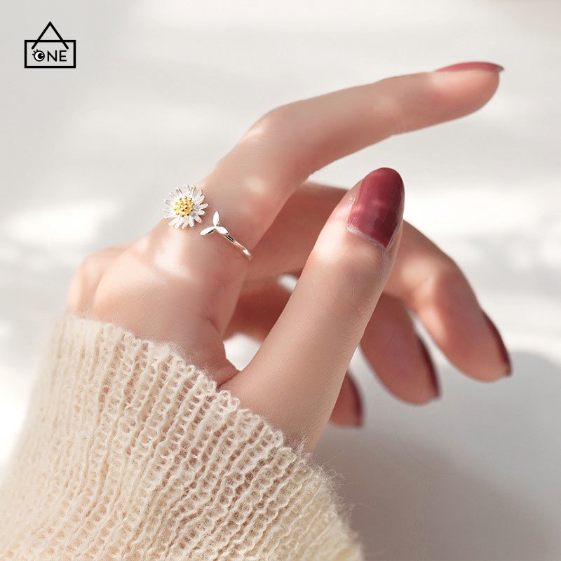 Ready stock 1PC Korean Cincin Daisy Bunga Untuk Wanita Fashion Aksesoris COD